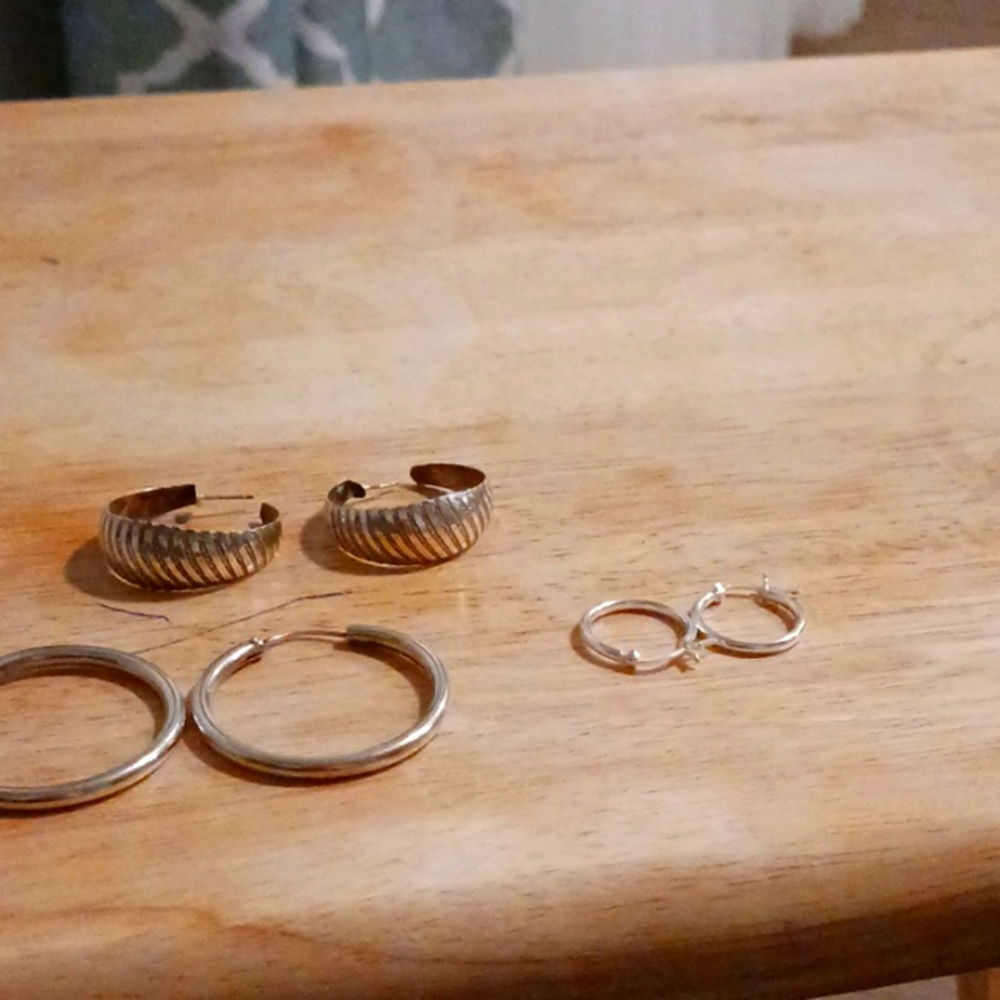 Sterling silver earrings